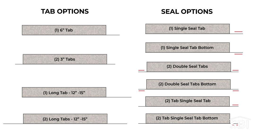 Insulation Tab Options Insulation Tabs Options