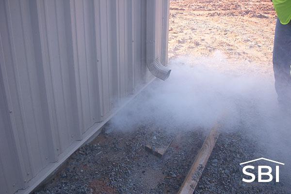 metal-building-air-leak-test